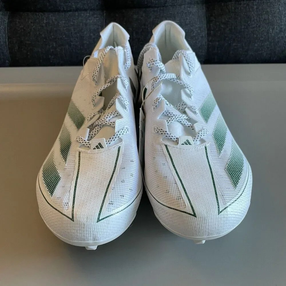Adidas Adizero Electric Football Cleats - Size 12 - IE4378 - White / Green NEW